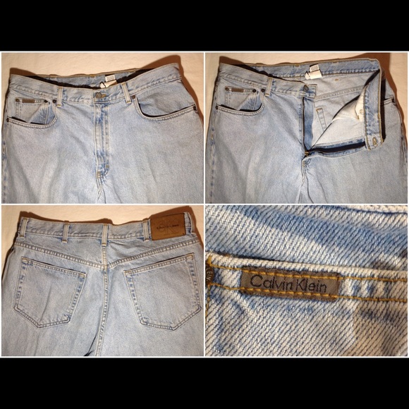 Men's Size 38 Vintage Calvin Klein Easy Fit Jeans - Picture 3 of 4